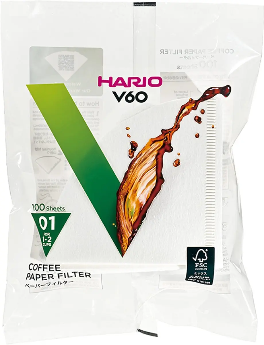 Hario V60 Papieren Koffiefilters 01