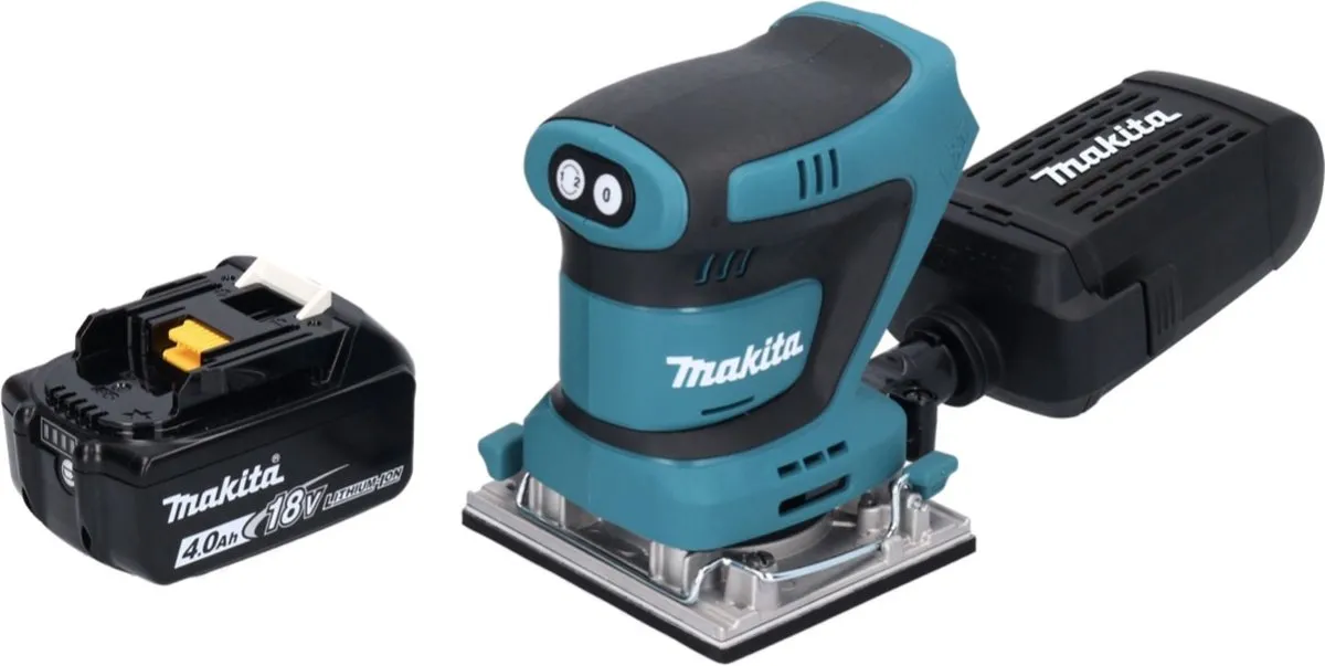 Makita DBO 482 M1 Vlakschuurmachine 18V - 112x102mm - 4.0Ah