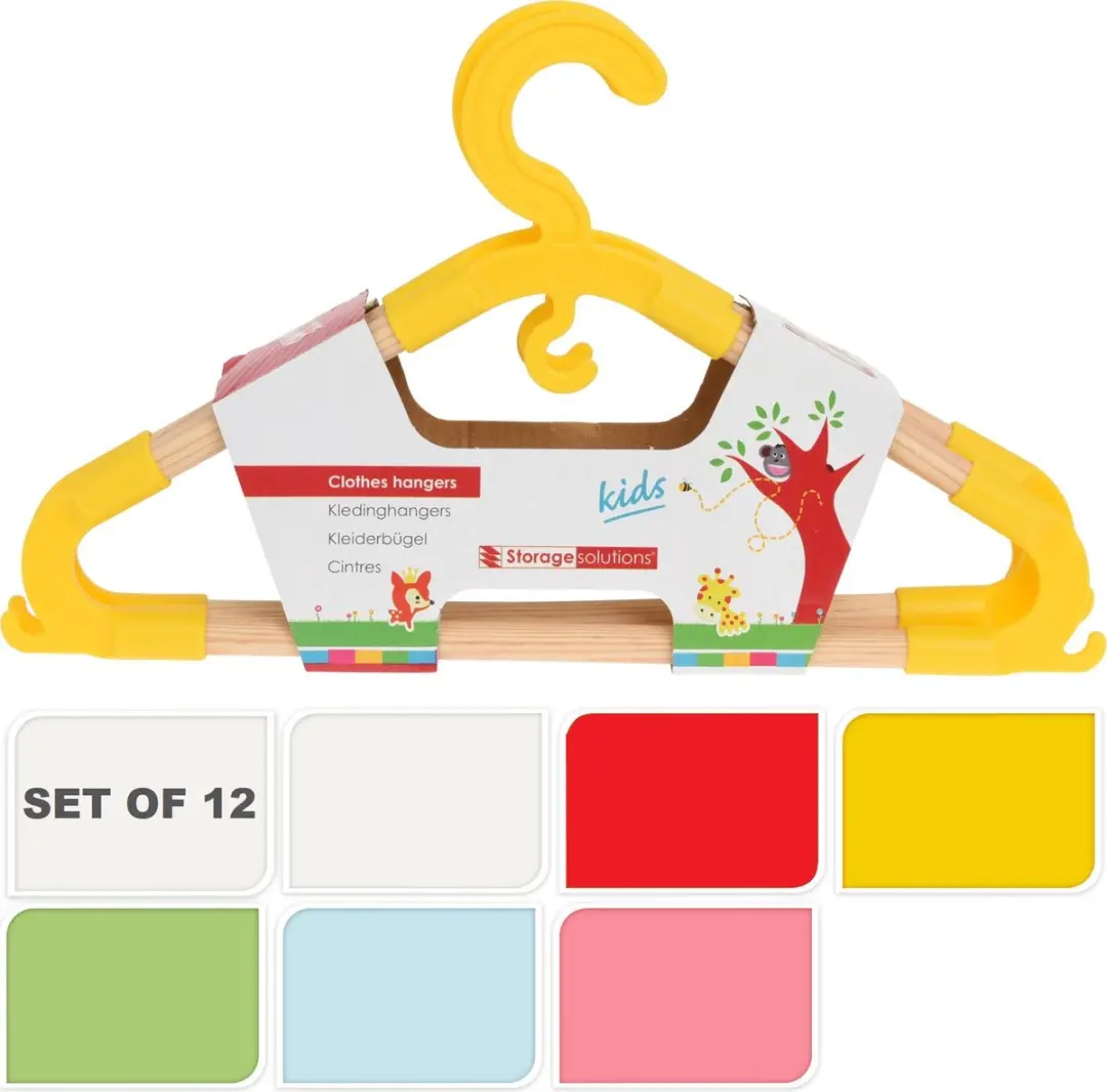 Kledinghanger kind / Kinderkledinghanger 12 stuks
