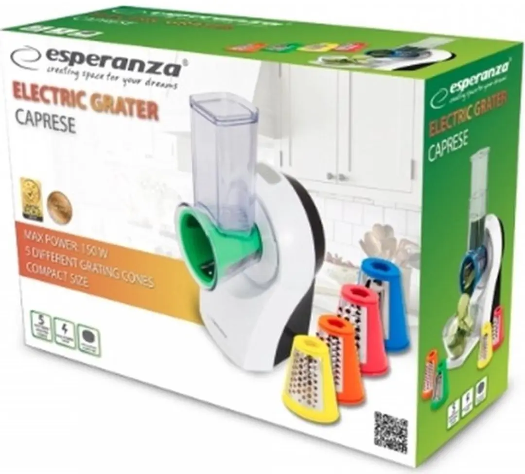 Esperanza Caprese EKM026 Elektrische Rasp - 150W - Wit - afbeelding 3 van 3
