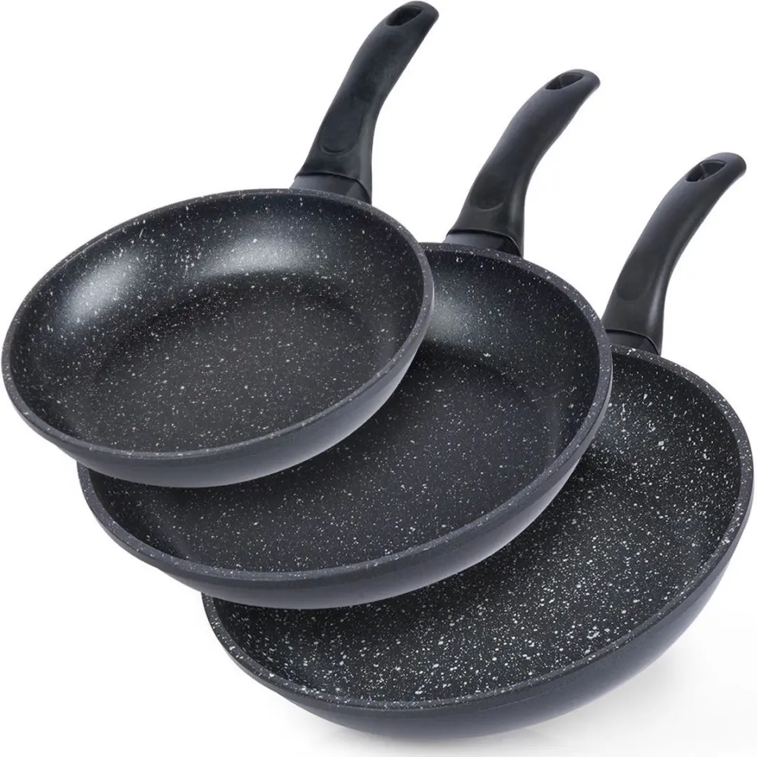 Koekenpan Set Granieten GRANDE 20 / 24 / 28 cm 3 stuks