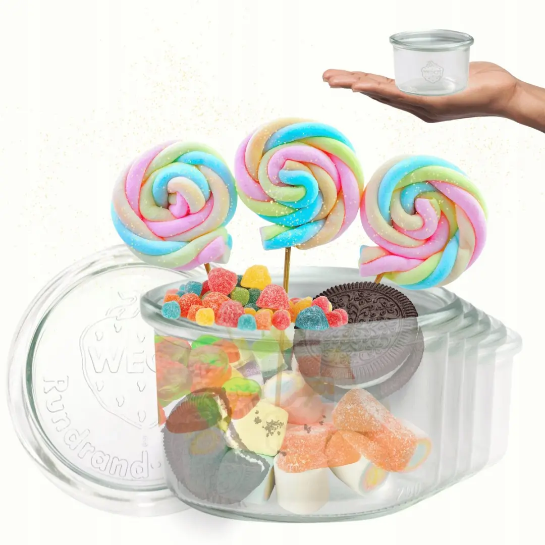 Weck Glazen Potten 200ml met Glazen Deksel