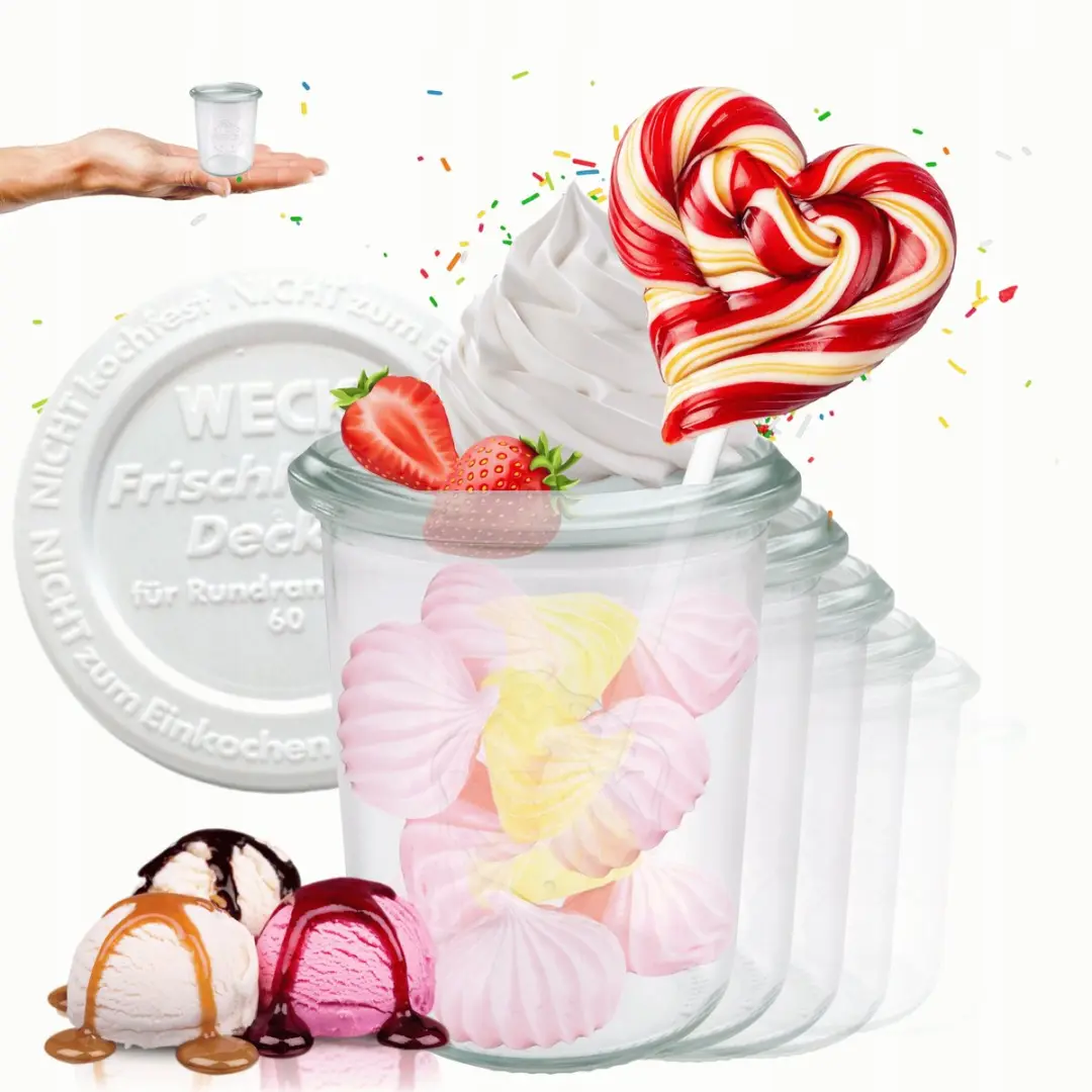 Weck Glazen Potten 160ml met Kunststof Deksel