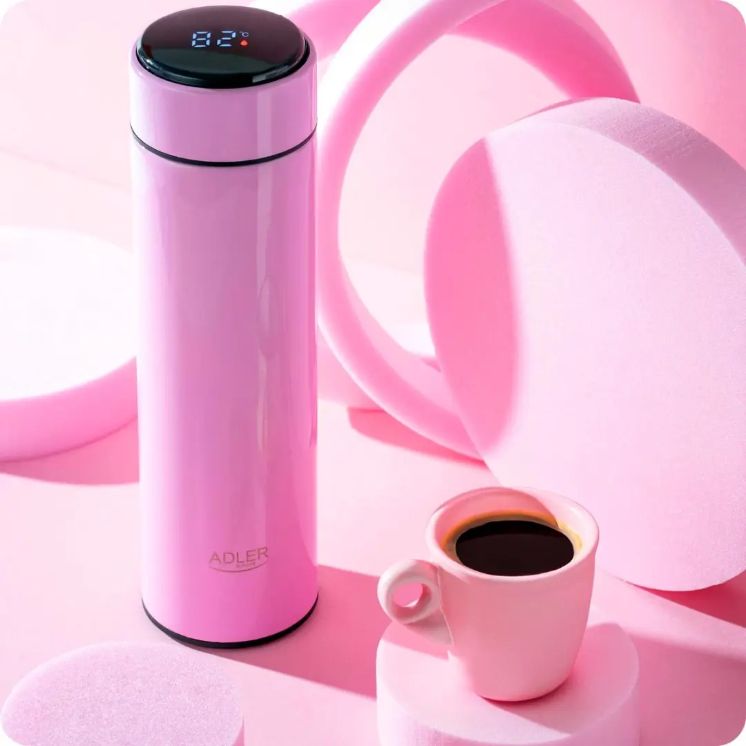 Adler AD 4506p Thermoskan - 473ml - Roze - afbeelding 6 van 6