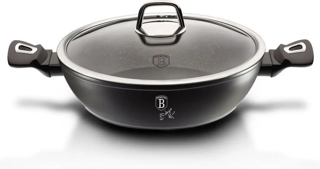 BerlingerHaus BH-1850 Granietpan 28cm met deksel - Zwart - afbeelding 6 van 6