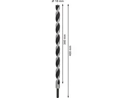 Bosch Professional Houtboor M-Punt 18x400mm - 1 Stuk - afbeelding 5 van 6