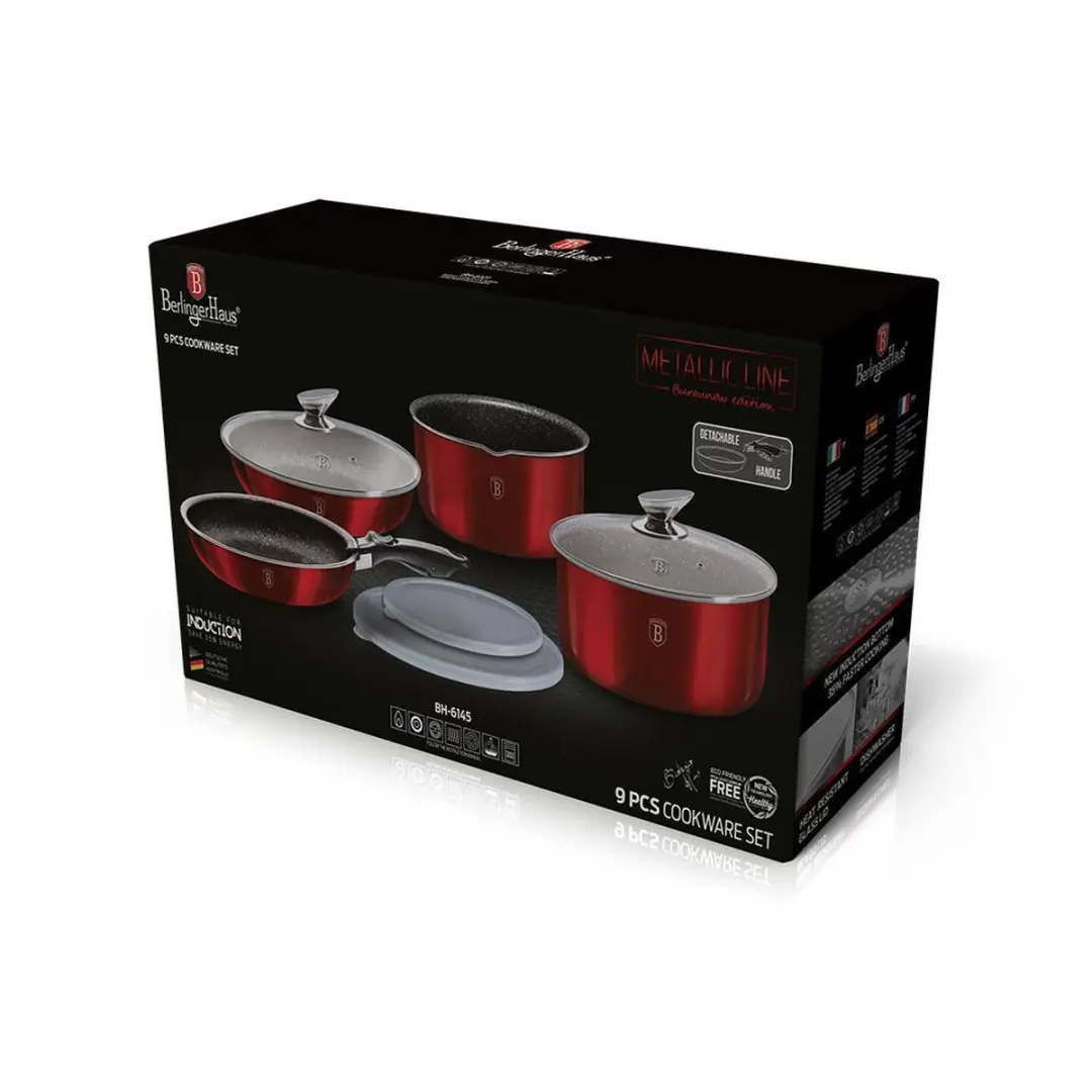BerlingerHaus Metallic Line Pannenset BH/6145 - 9-delig - afbeelding 4 van 6