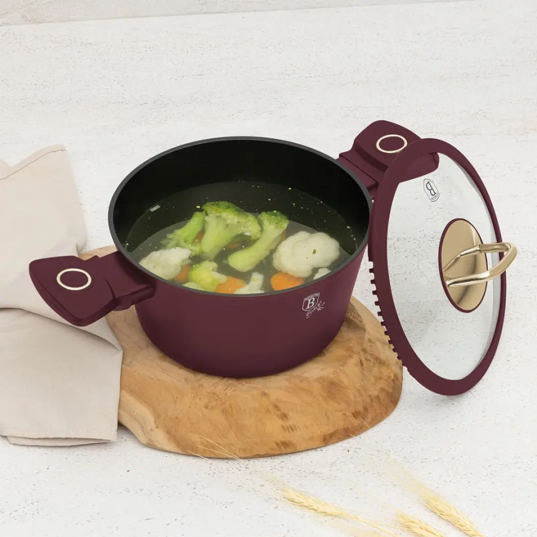 BerlingerHaus Leonardo Braadpan met Deksel - Ø20cm - afbeelding 6 van 6