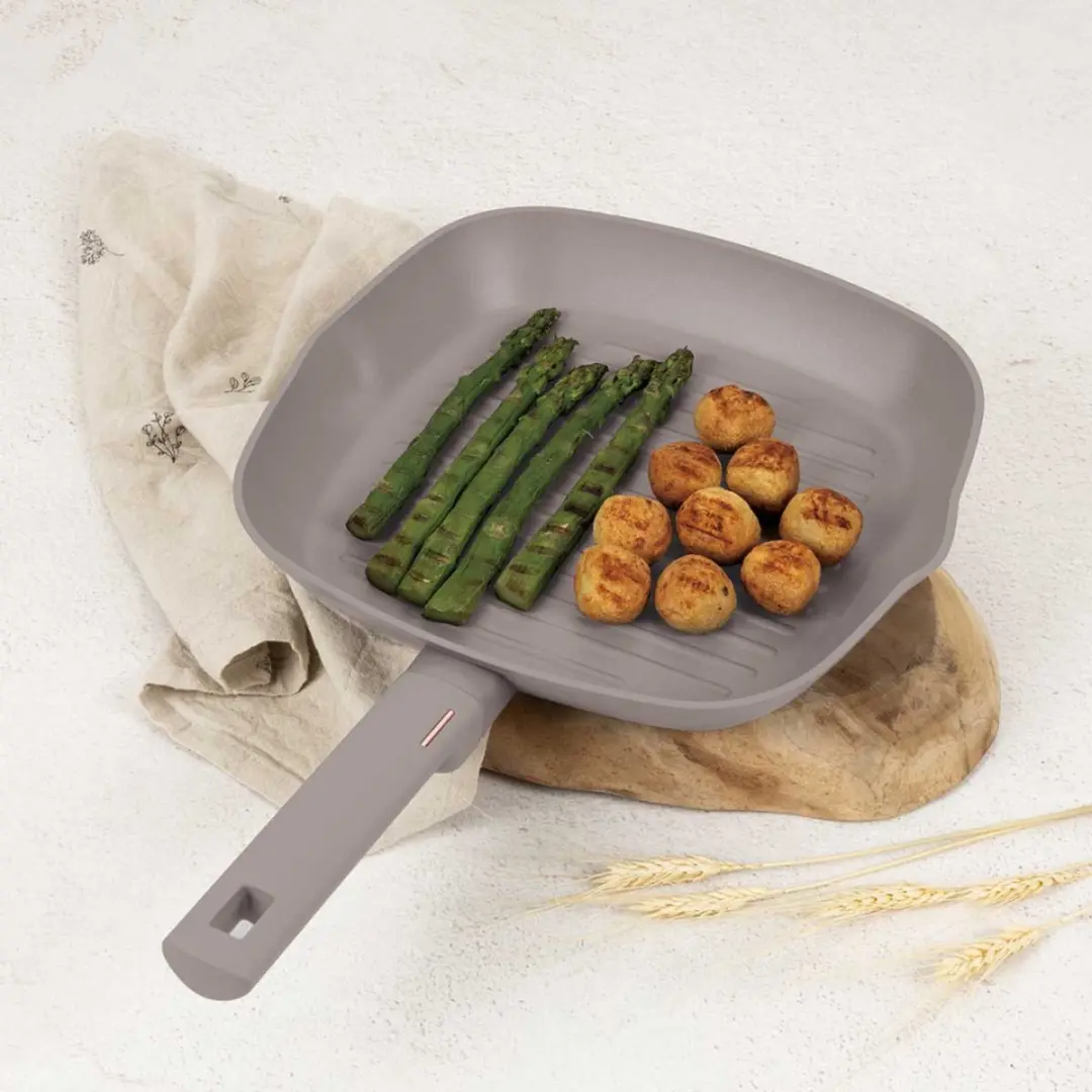 BerlingerHaus Taupe Collectie Grillpan 28cm - afbeelding 3 van 6
