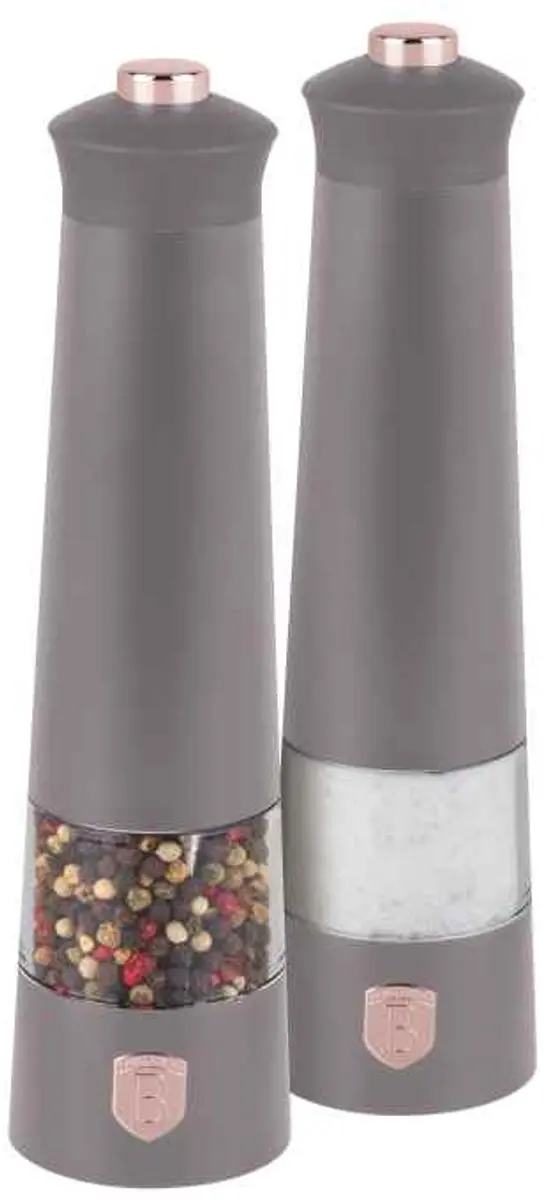 Elektrische peper- en zoutmolen, set van 2 stuks, Taupe Collection