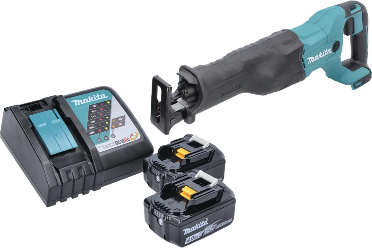 Makita DJR 186 RM Reciprozaag 18V - 2x 4,0Ah + Oplader