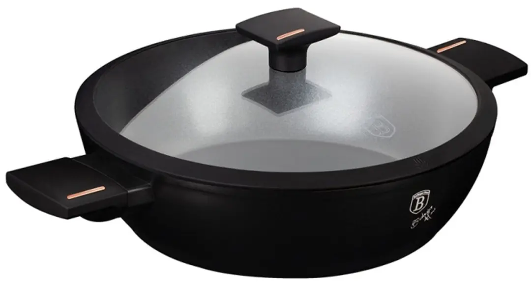 Diepe pan met deksel en titaniumcoating, 28 cm, Monaco Collection