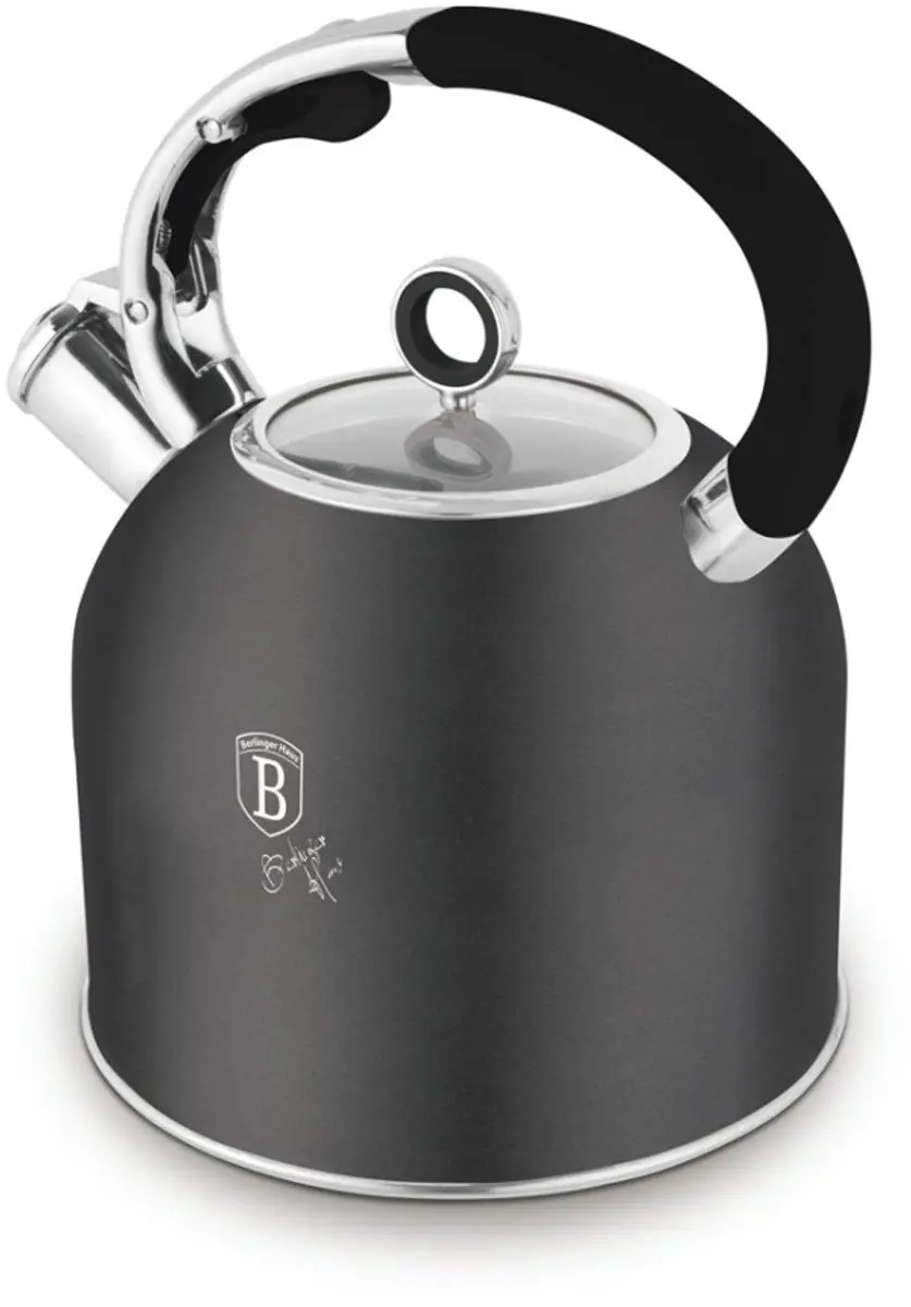 Fluitende waterkoker met glazen deksel, 3 L, Antracit Collection