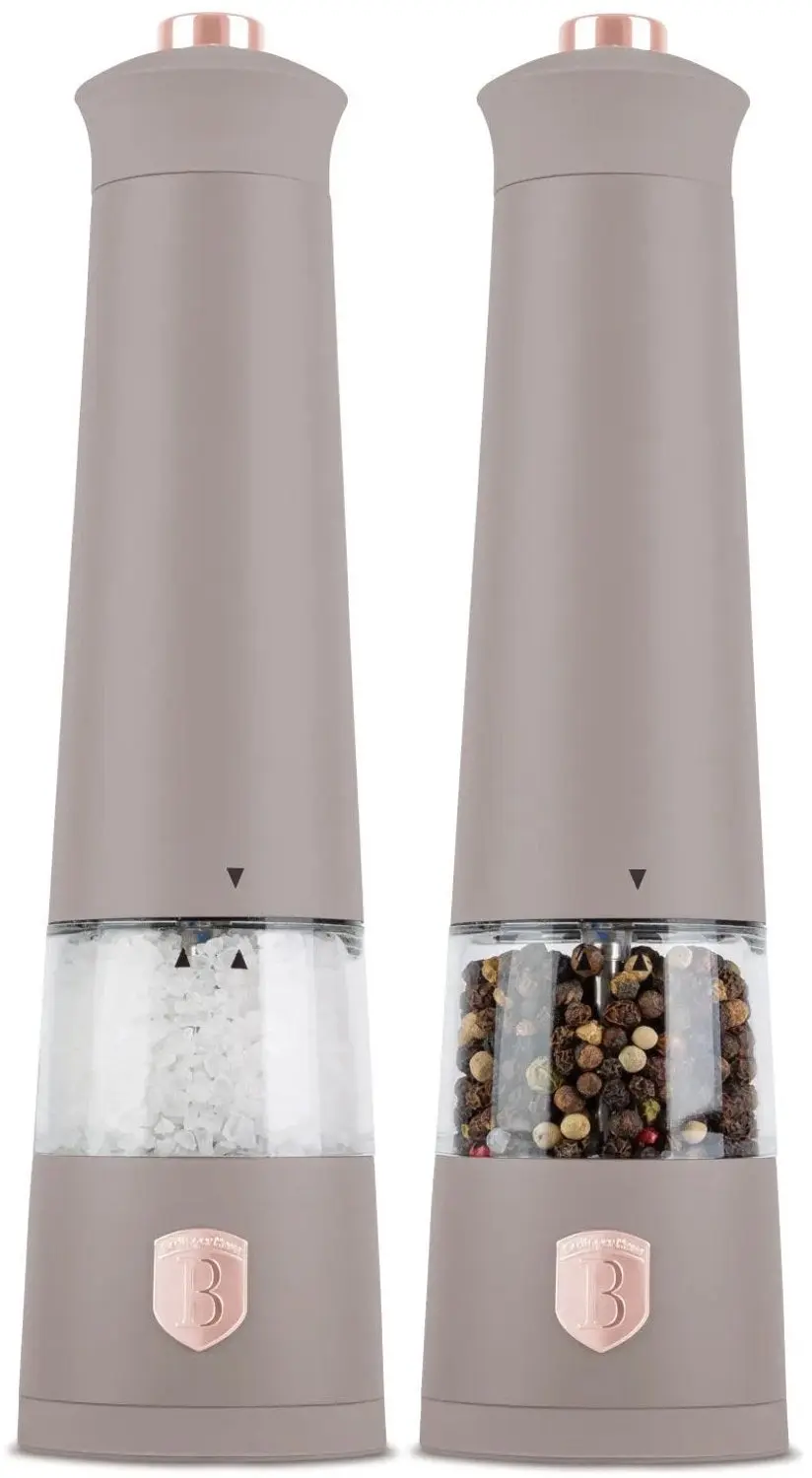 Berlinger Haus Elektrische Peper- en Zoutmolen Set Taupe