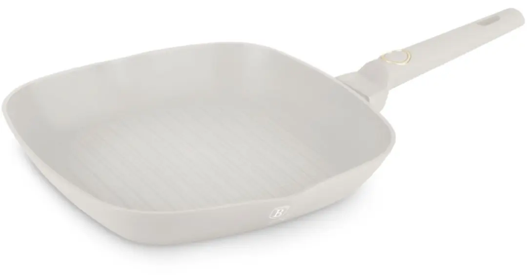 Berlinger Haus Grillpan Mat Crème 28 x 28 cm - geschikt voor alle warmtebronnen - standaard anti-aanbaklaag