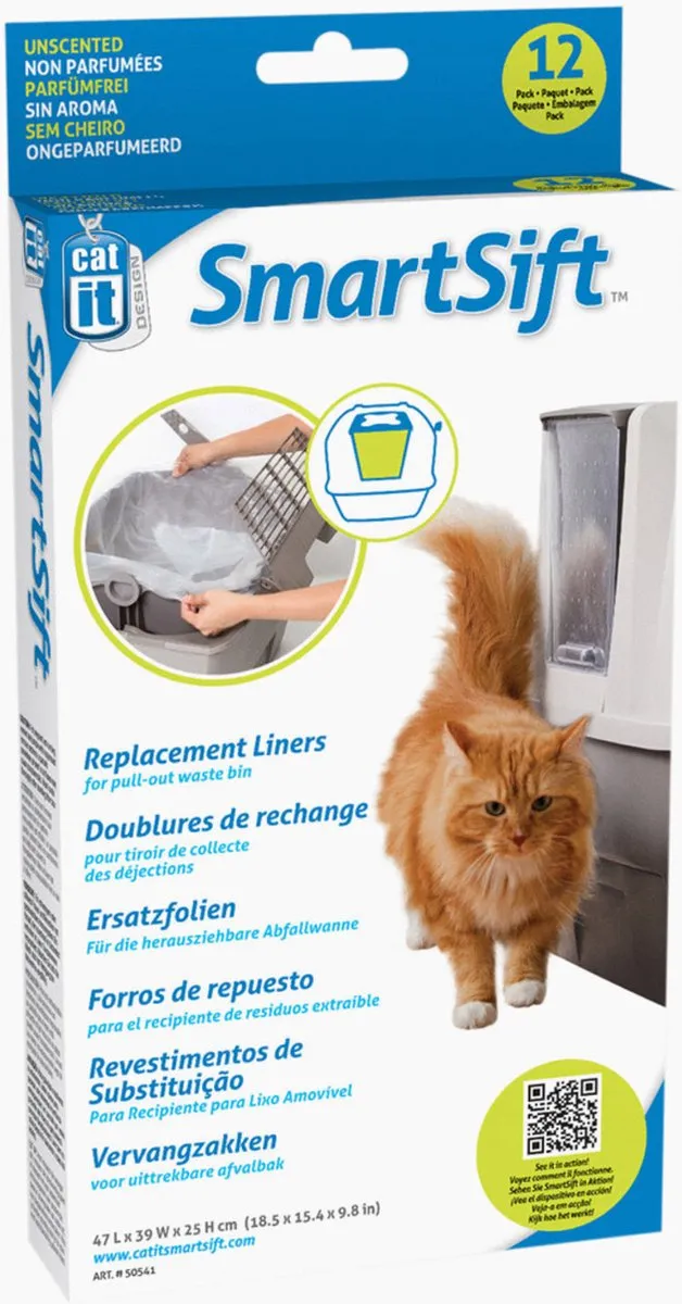 Catit Smart-Sift Kattenbakvulling Afvalzak 12 Stuks 70L