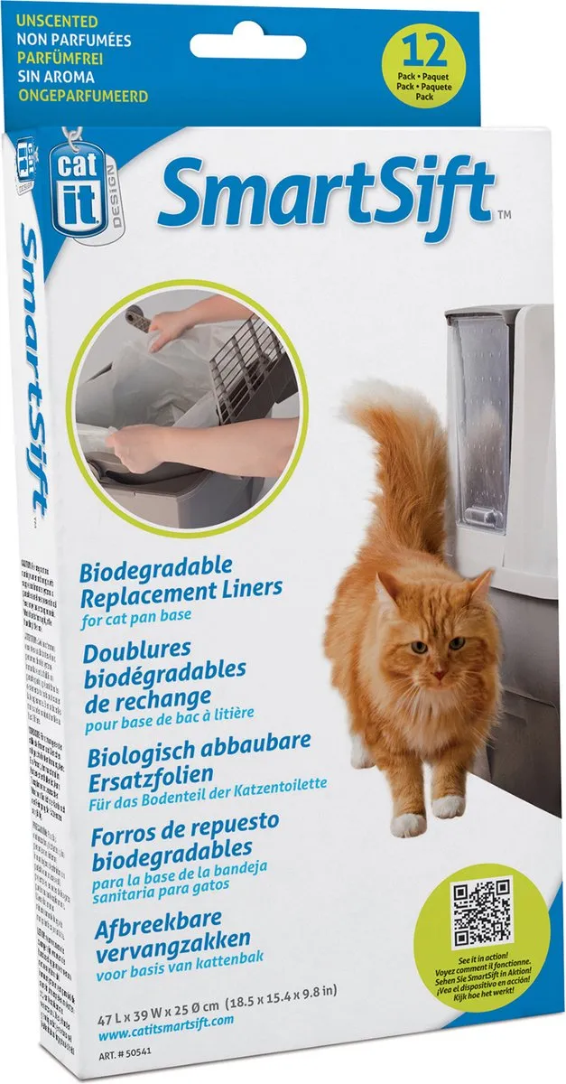 Catit Smart-Sift Kattenbakvulling Afvalzak 12 Stuks 70L