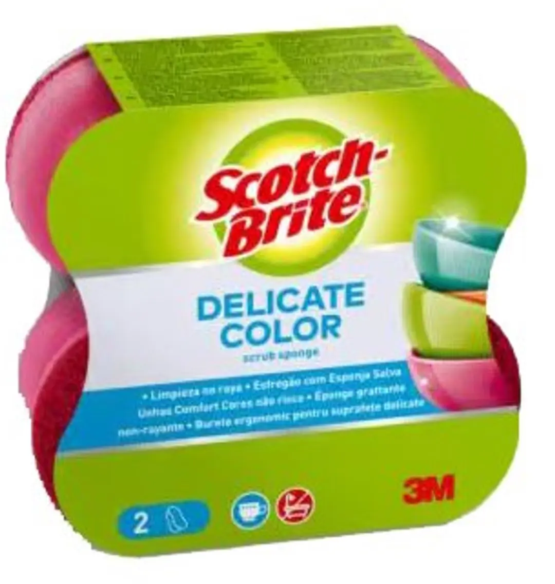 Scotch Brite schoonmaakspons gevoelige oppervlakken, 2 stuks