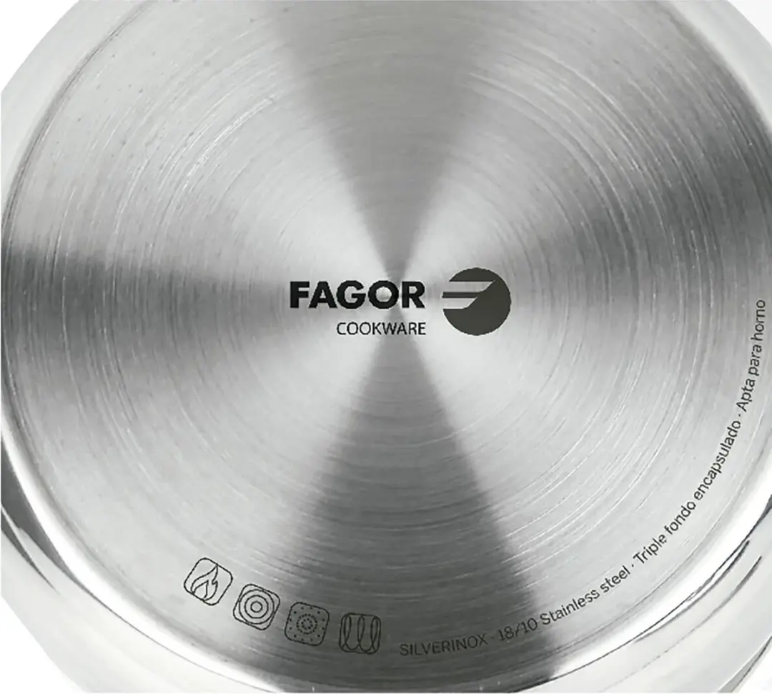 Fagor Silverinox Steelpan Ø12cm - 18/10 Roestvrij Staal - afbeelding 3 van 4