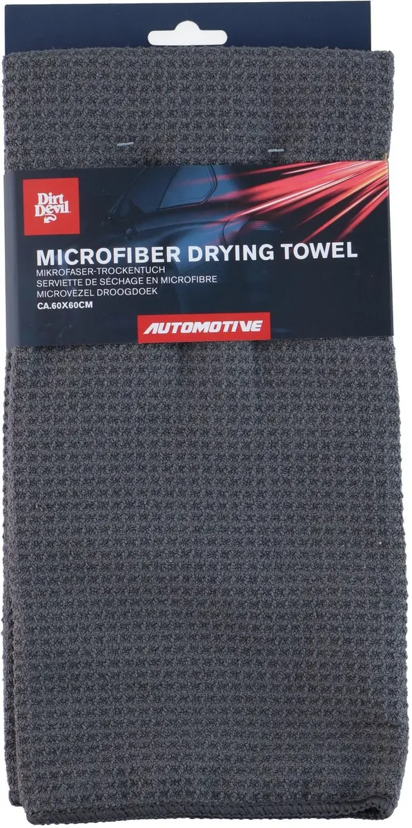 Dirt Devil Microvezel Droogdoek Auto - 60x60cm - Grijs - afbeelding 3 van 4