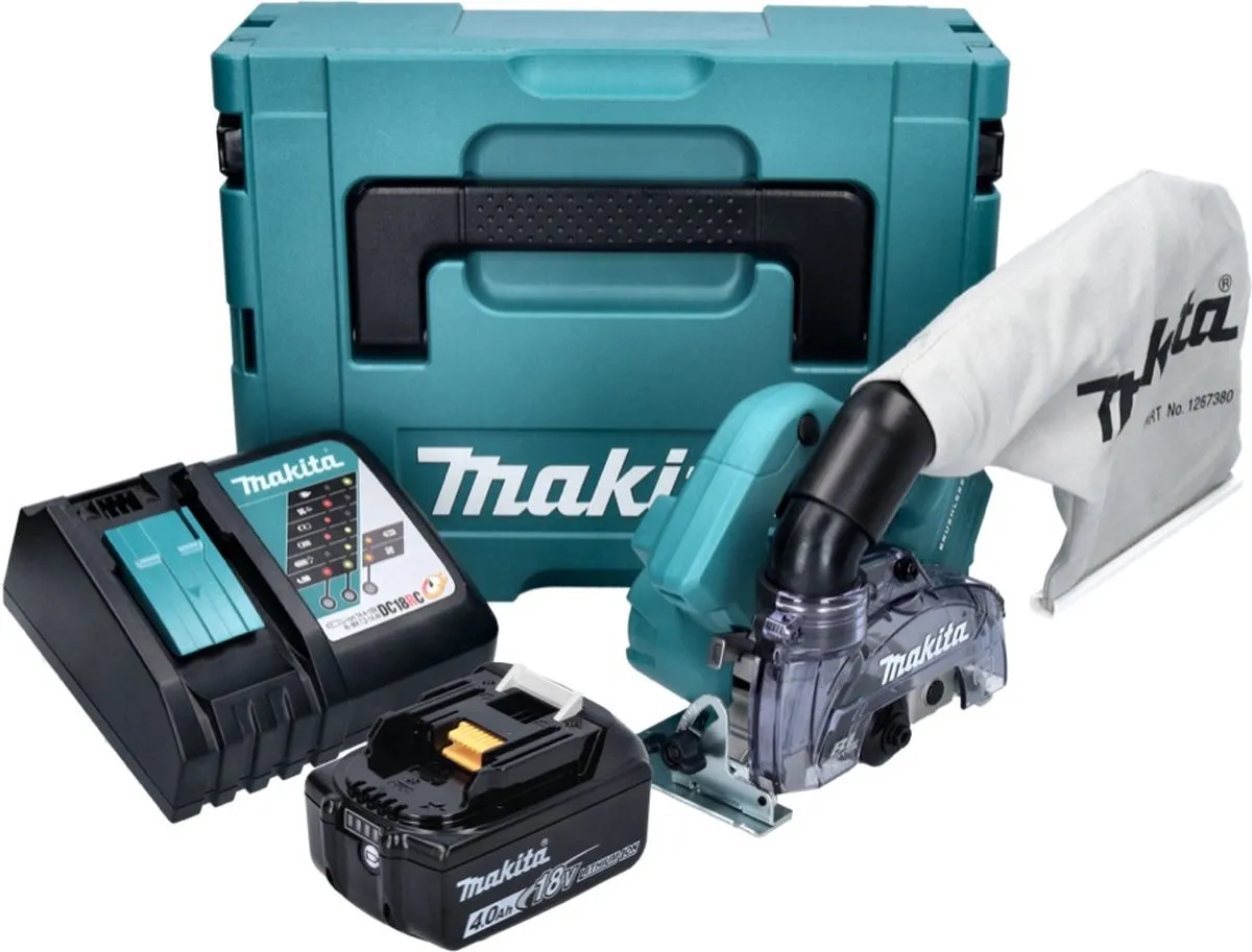Makita DCC500RM1J Diamantsnijder 18V 125mm - 4,0Ah - Borstelloos