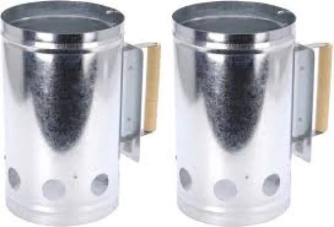 2x stuks Barbecue briketten/kolen starter