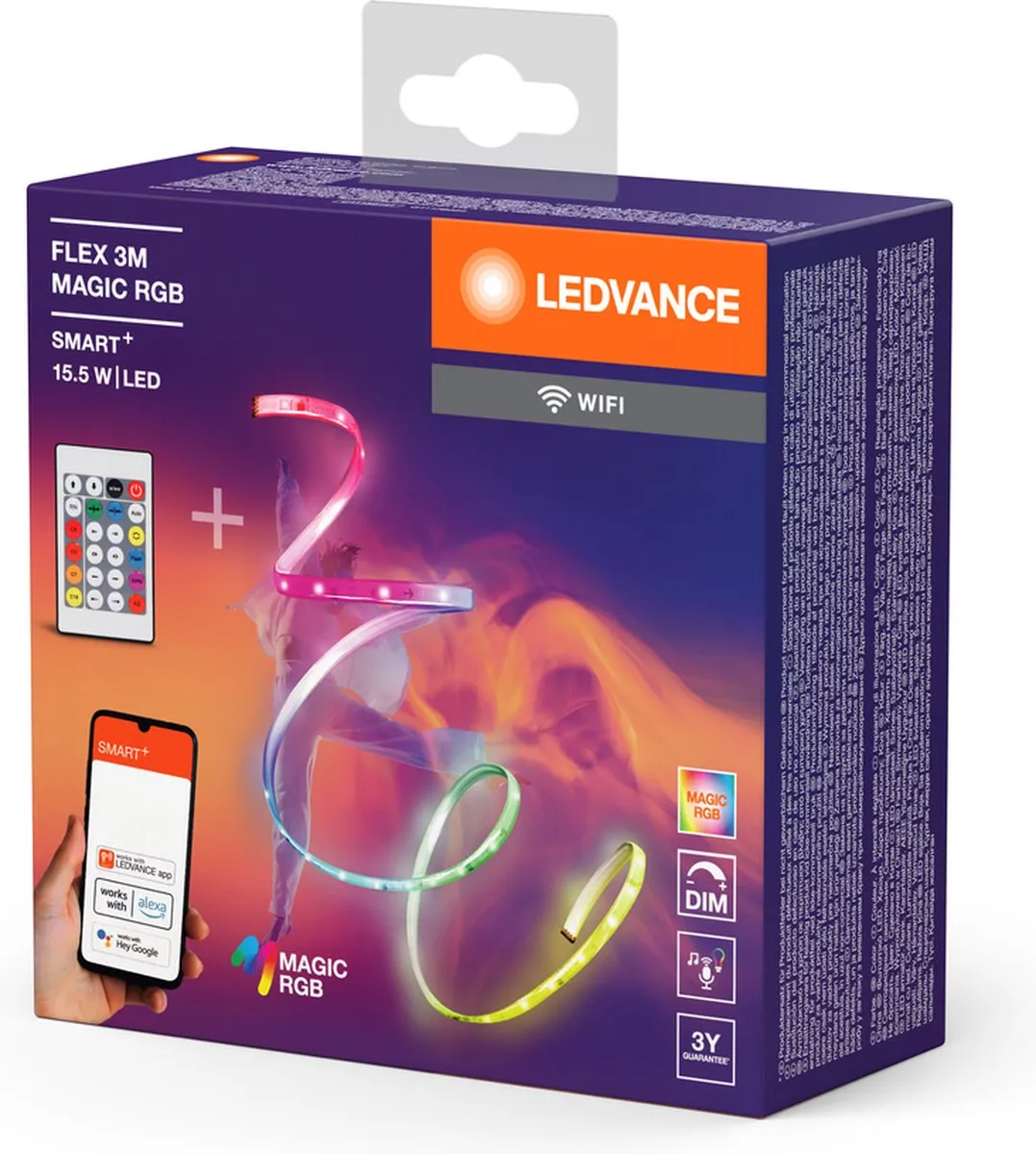 LEDVANCE SMART+ WiFi FLEX 3M LED Strip RGB - Wit