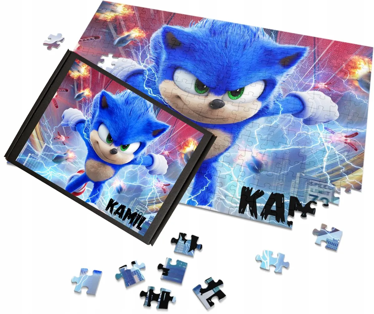 Gepersonaliseerde Sonic Puzzel 252 Stukjes - Nu gratis!