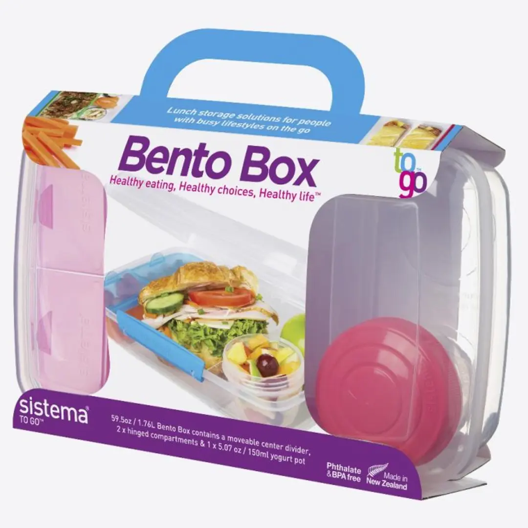 Sistema To Go lunchbox met yoghurtpotje Bento Box 1.76L