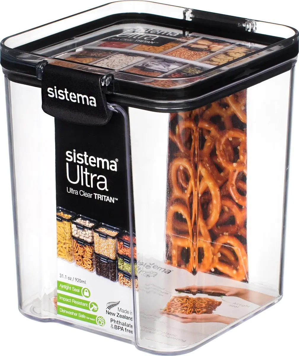 Sistema Tritan Vierkante Voorraaddoos 920ml