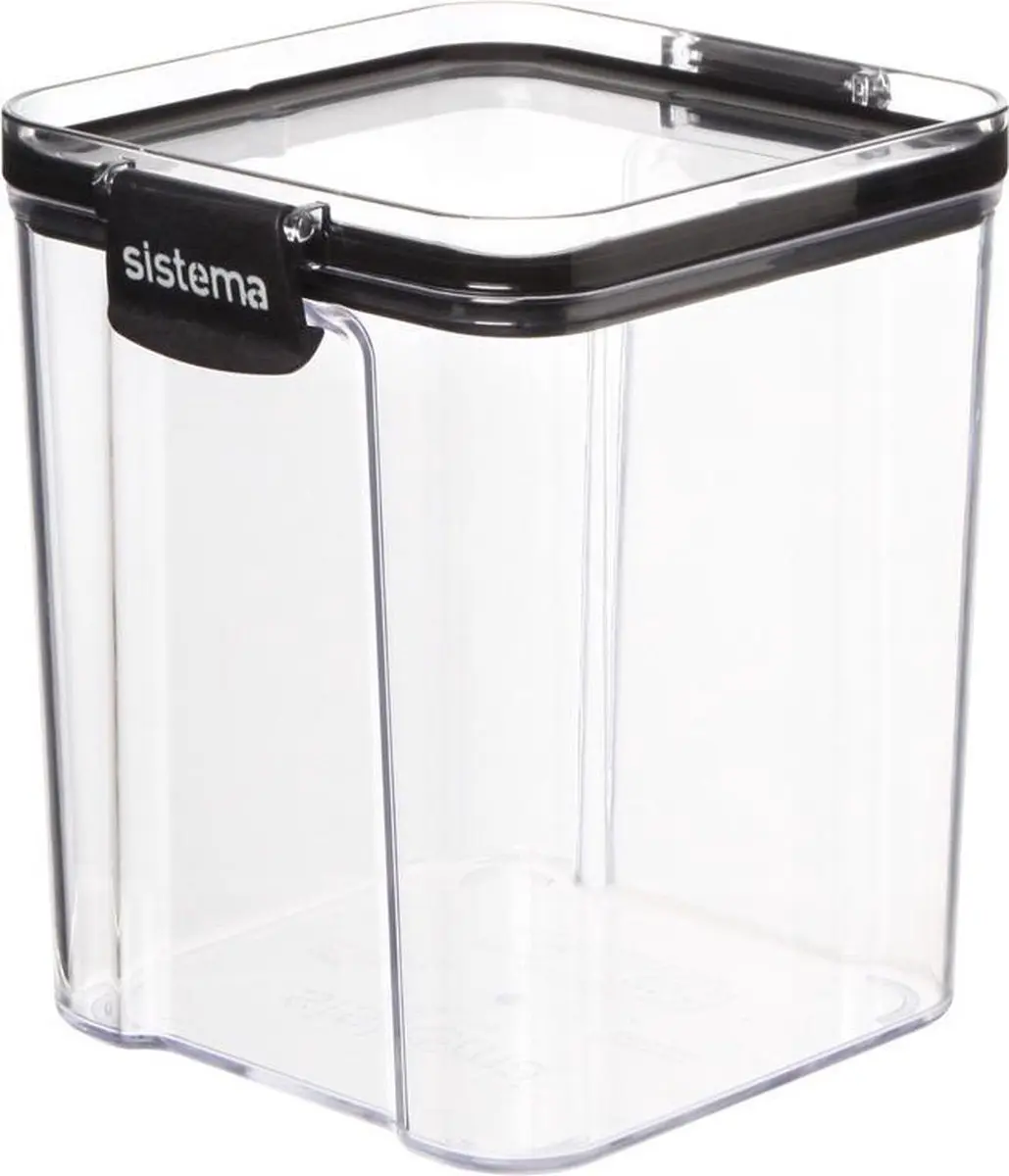 Sistema Tritan Vierkante Voorraaddoos 920ml - Paars - afbeelding 6 van 6