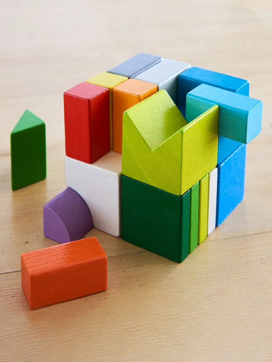 Haba Compositiespel Blokkenmix-3D Junior - 19 Stuks - Multicolor