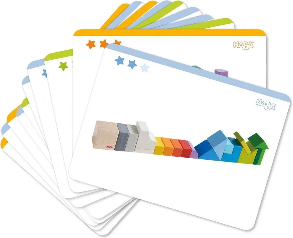 Haba Compositiespel Blokkenmix-3D Junior - 19 Stuks - Multicolor - afbeelding 6 van 6