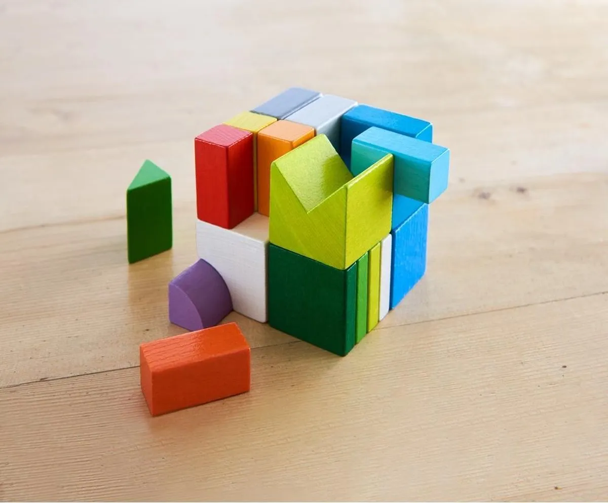Haba Compositiespel Blokkenmix-3D Junior - 19 Stuks - Multicolor