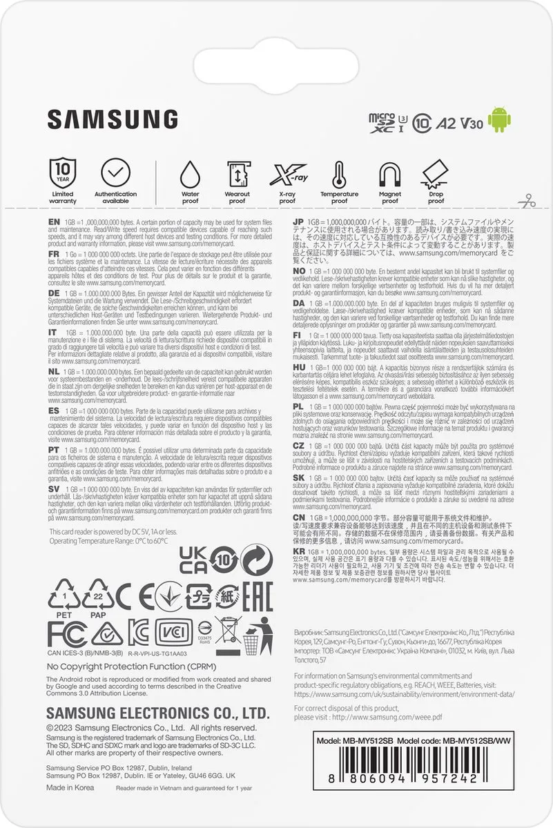 Samsung PRO Ultimate - Micro SD Kaart met Kaartlezer - 512 GB