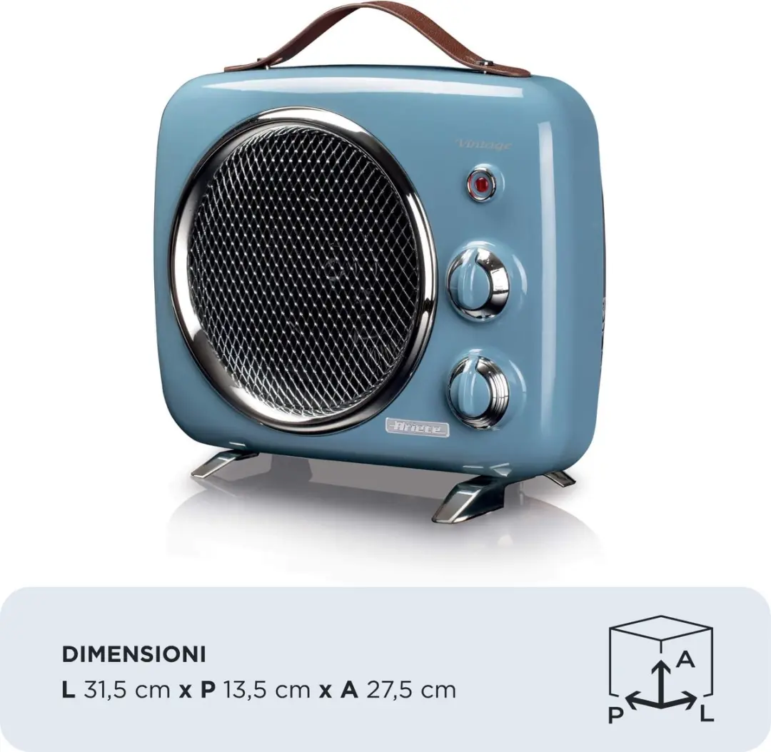 Ariete 0808/05 Ventilatorkachel - Blauw - afbeelding 6 van 6