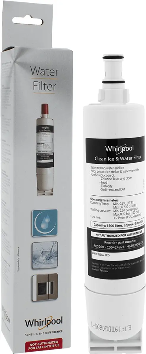 Wpro SBS200 Waterfilter - Koelkast/Diepvries - afbeelding 5 van 6