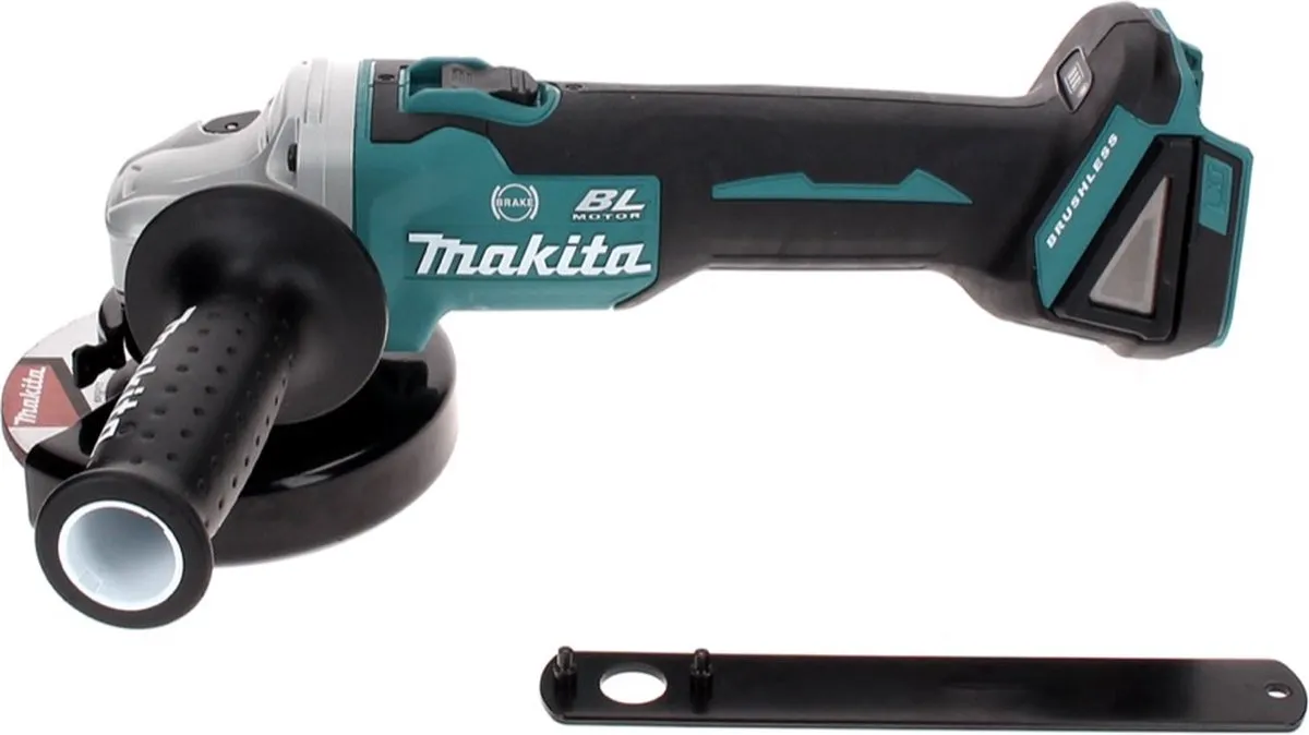 Makita DGA506RM1J Haakse Slijper 18V 125mm - Borstelloos - 4.0Ah