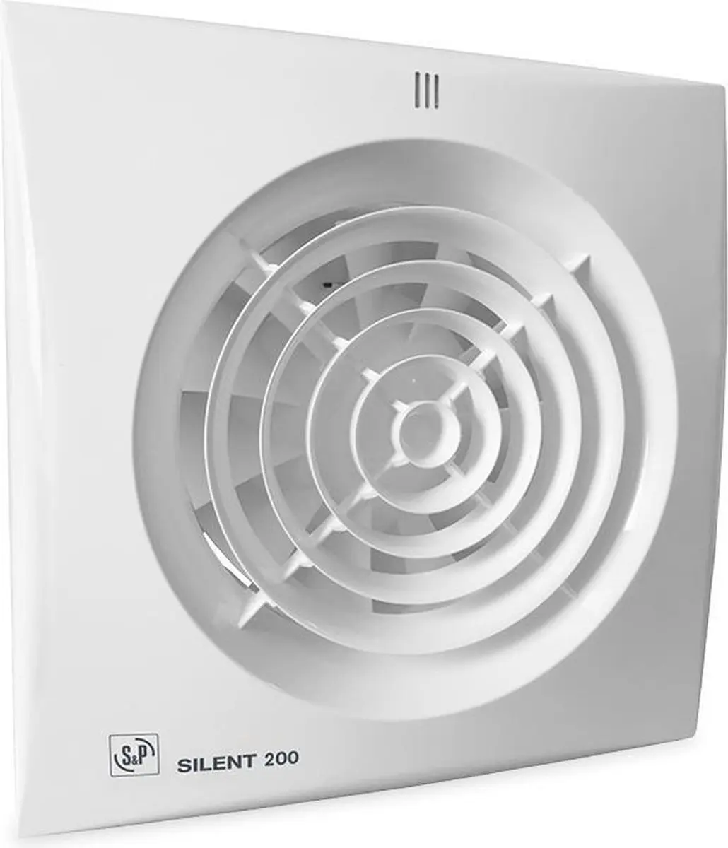 Soler & Palau Silent-200 Badkamer-/Toiletventilator met Timer + Vochtsensor