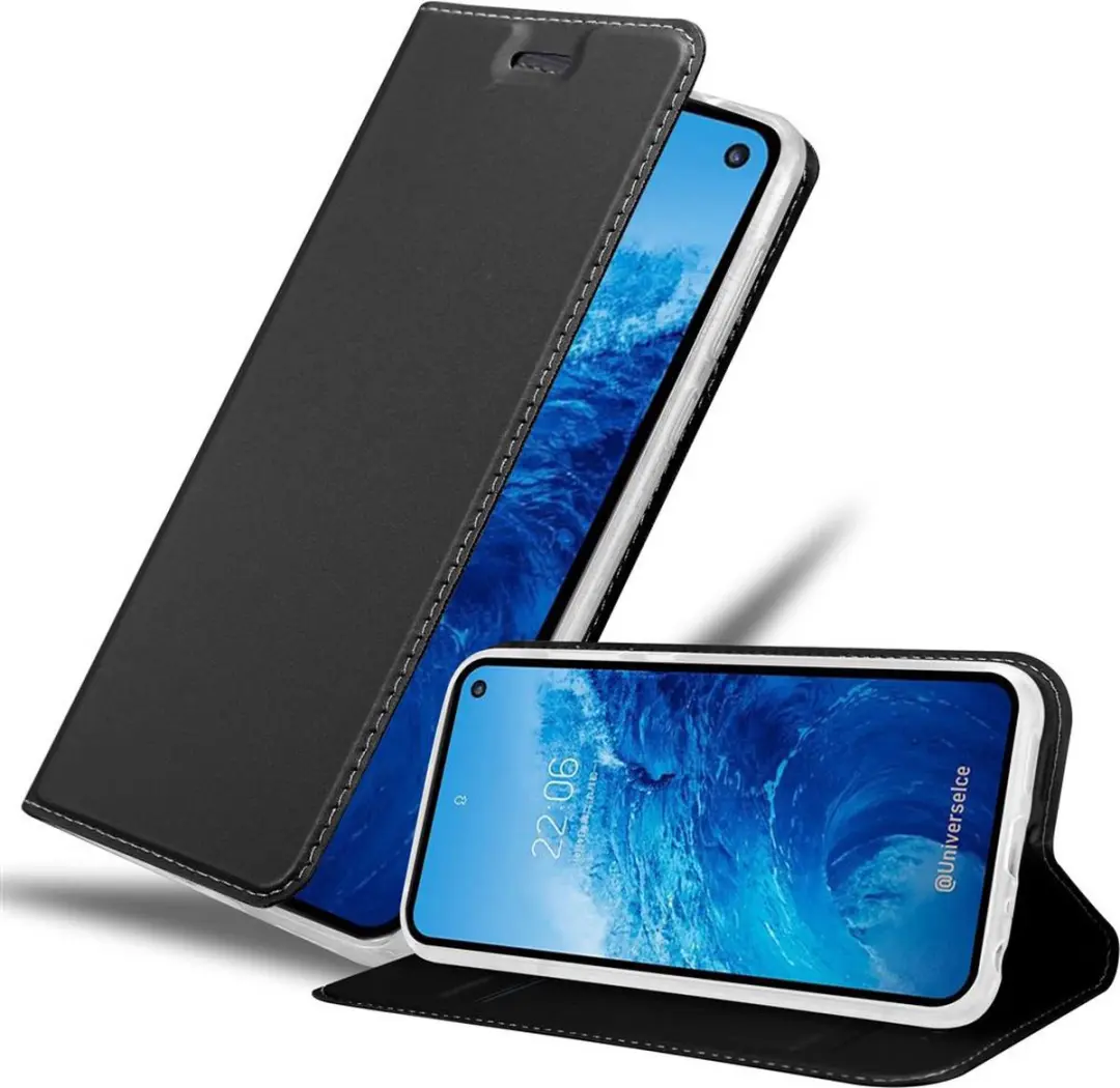 Cadorabo Hoesje geschikt voor Samsung Galaxy S10e in CLASSY ZWART