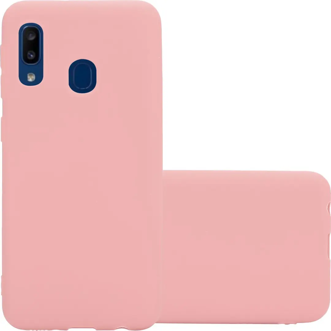Cadorabo Hoesje geschikt voor Samsung Galaxy A10e / A20e in CANDY ROZE