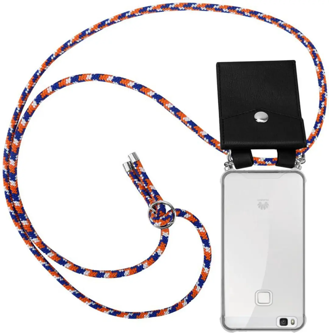 Cadorabo Hoesje geschikt voor Huawei P9 LITE 2016 / G9 LITE in ORANJE BLAUW WIT