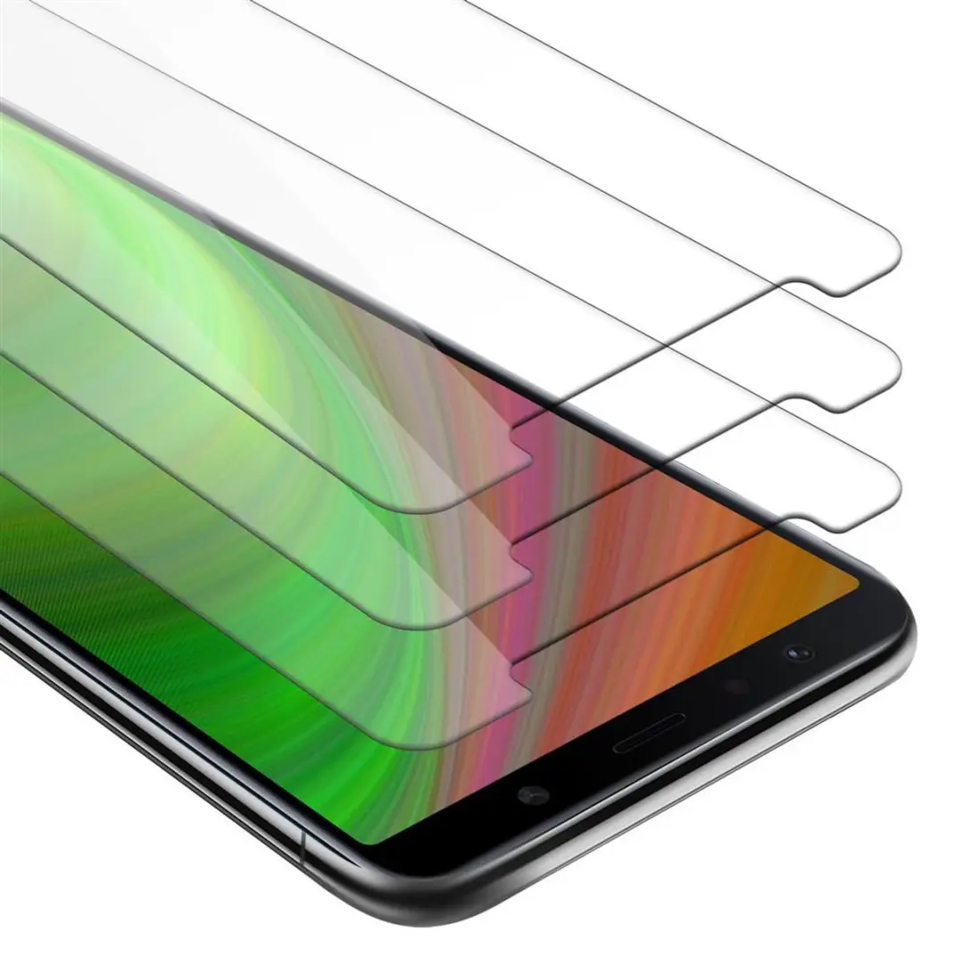 Cadorabo 3x Screenprotector geschikt voor Samsung Galaxy A7 2018