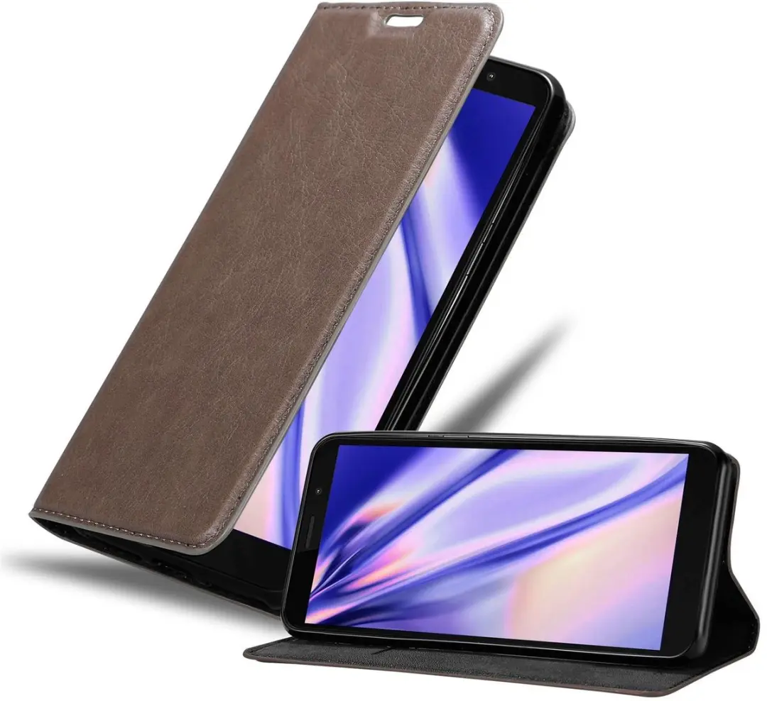 Cadorabo Hoesje geschikt voor Motorola MOTO E6 PLAY in KOFFIE BRUIN