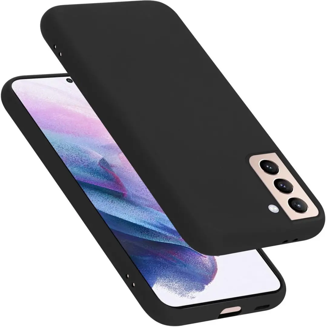Cadorabo Hoesje geschikt voor Samsung Galaxy S21 PLUS in LIQUID ZWART