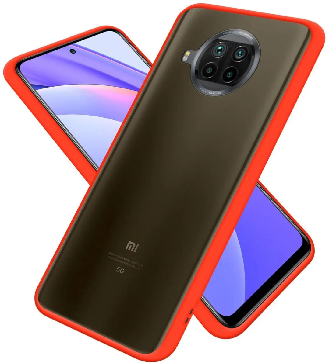 Cadorabo Hoesje geschikt voor Xiaomi Mi 10T LITE in Mat Rood