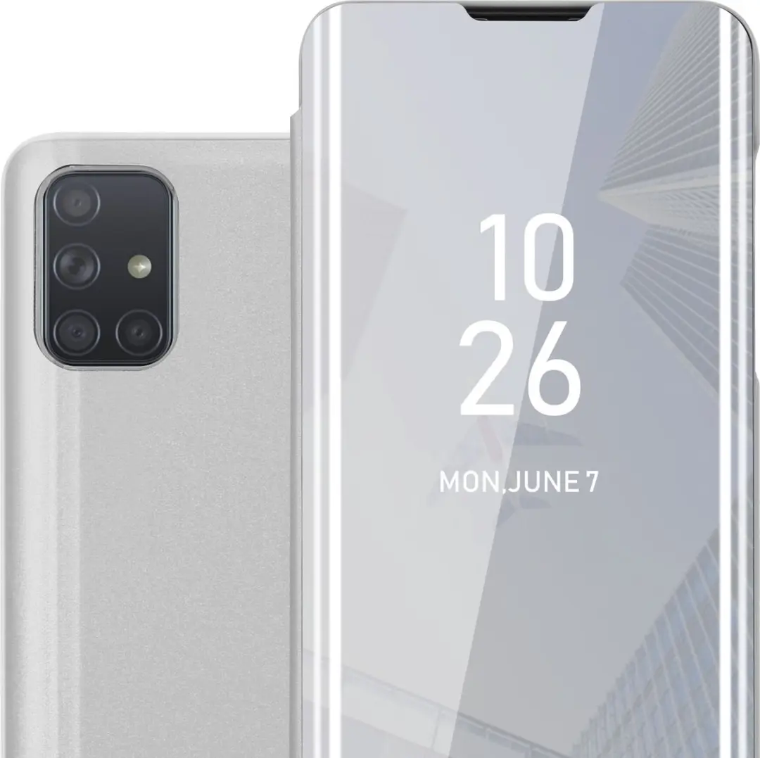 Cadorabo Hoesje geschikt voor Samsung Galaxy A71 4G in AGAAT ZILVER