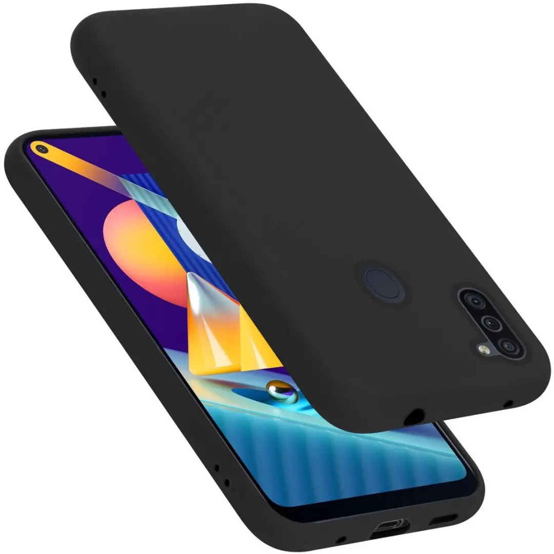 Cadorabo Hoesje geschikt voor Samsung Galaxy A11 / M11 in LIQUID ZWART