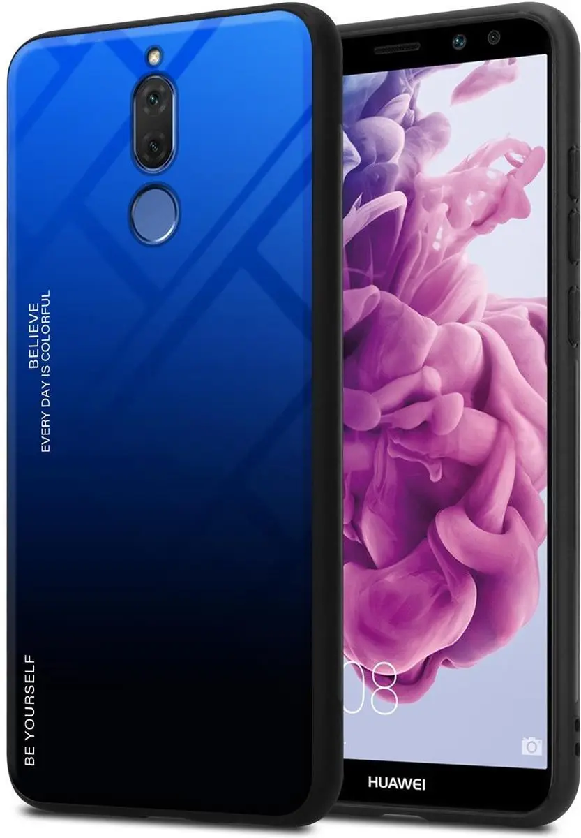 Cadorabo Hoesje geschikt voor Huawei MATE 10 LITE in BLAUW