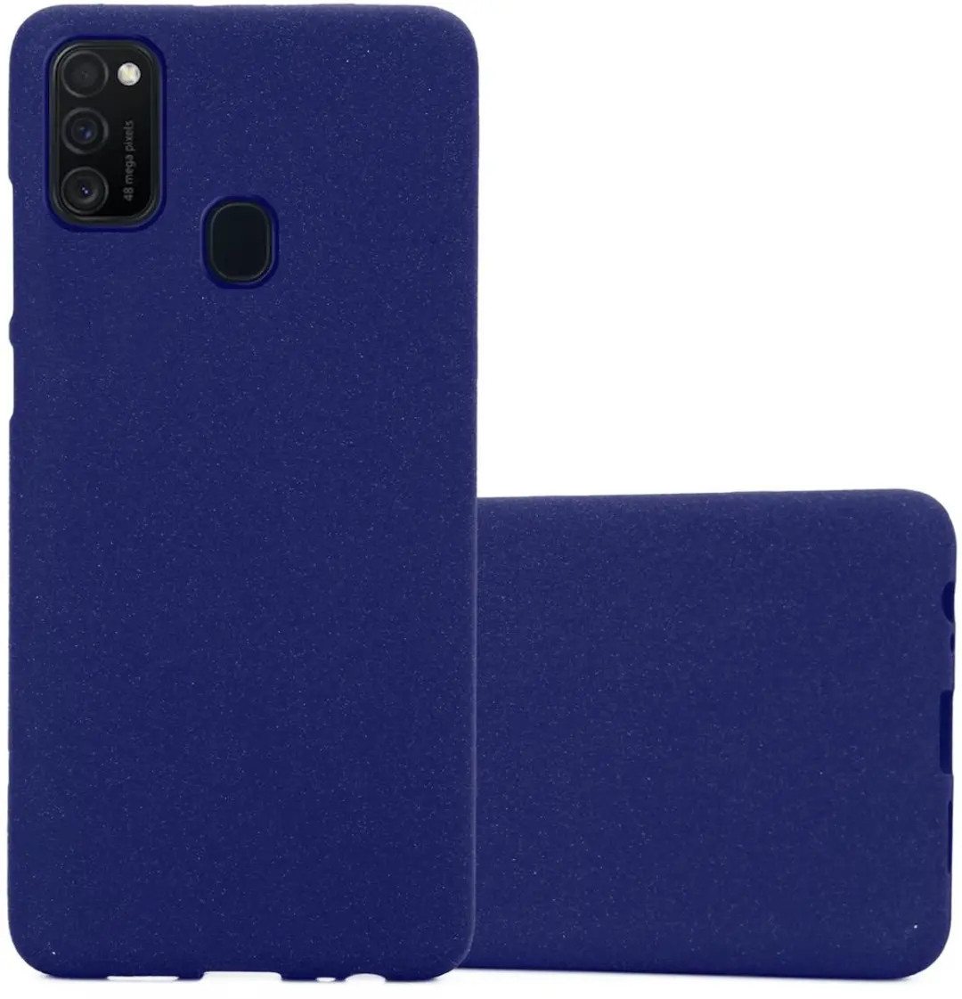 Cadorabo Hoesje geschikt voor Samsung Galaxy M21 / M30s in FROST DONKER BLAUW